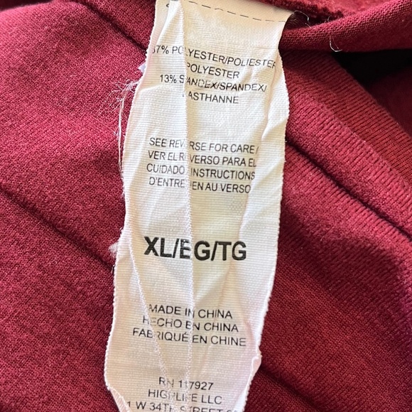 EUC Gaiam yoga pants size XL wine red - Picture 13 of 14